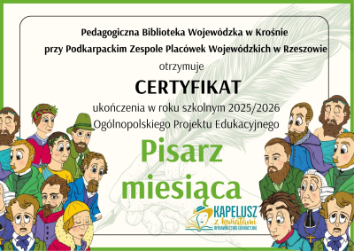 Literatura? Nadal na topie…Podsumowanie projektu „Pisarz Miesiąca”