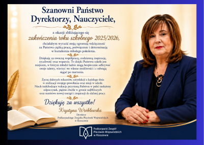 Życzenia na zakończenie roku szkolnego
