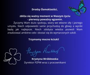 Życzenia dla 8-klasistów