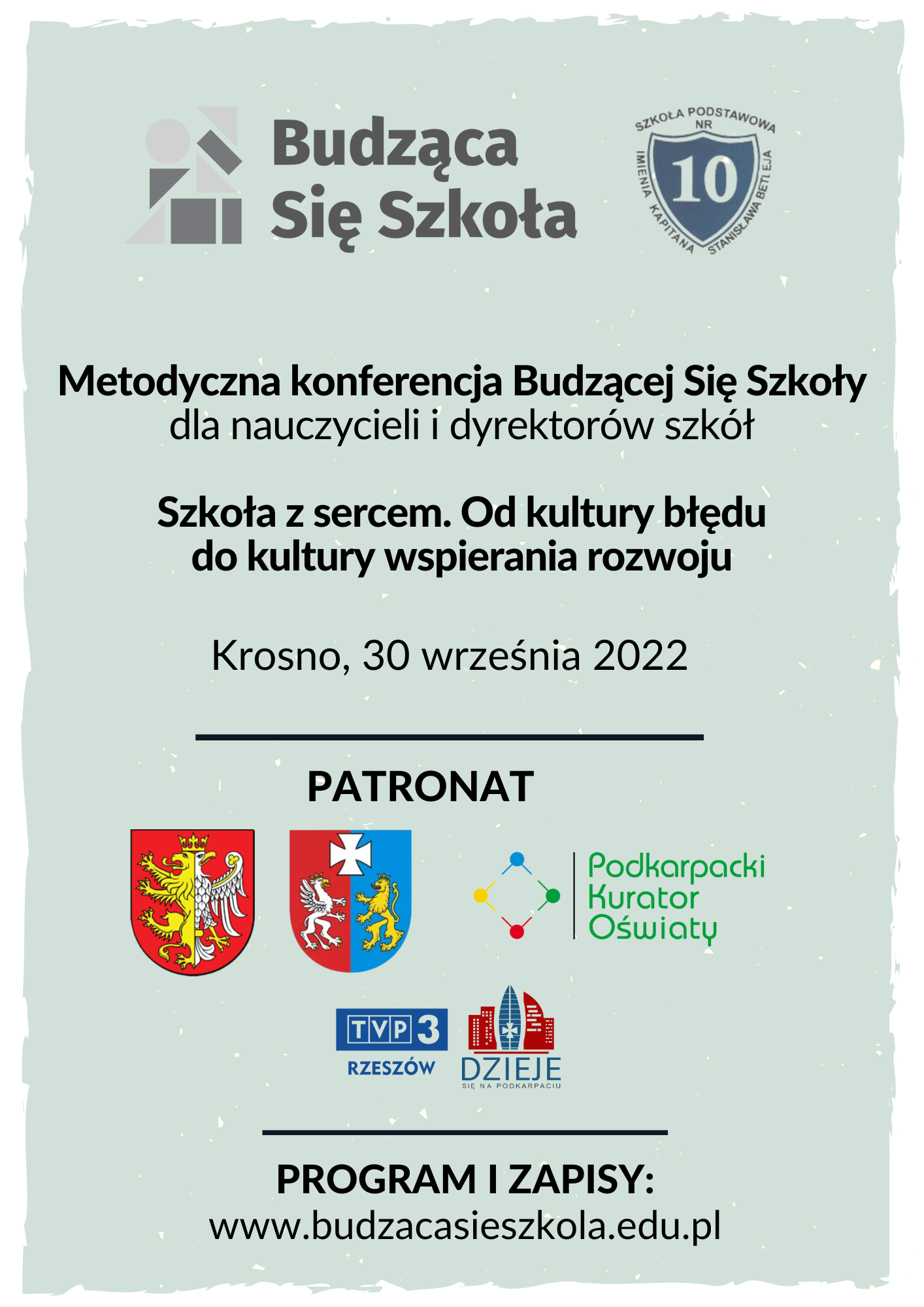 Konferencja Szkola z sercem plakat