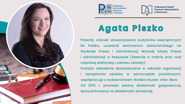 Agata Piszko - prawnik członek stowarzyszenia audytorów wewnętrznych - zdjęcie