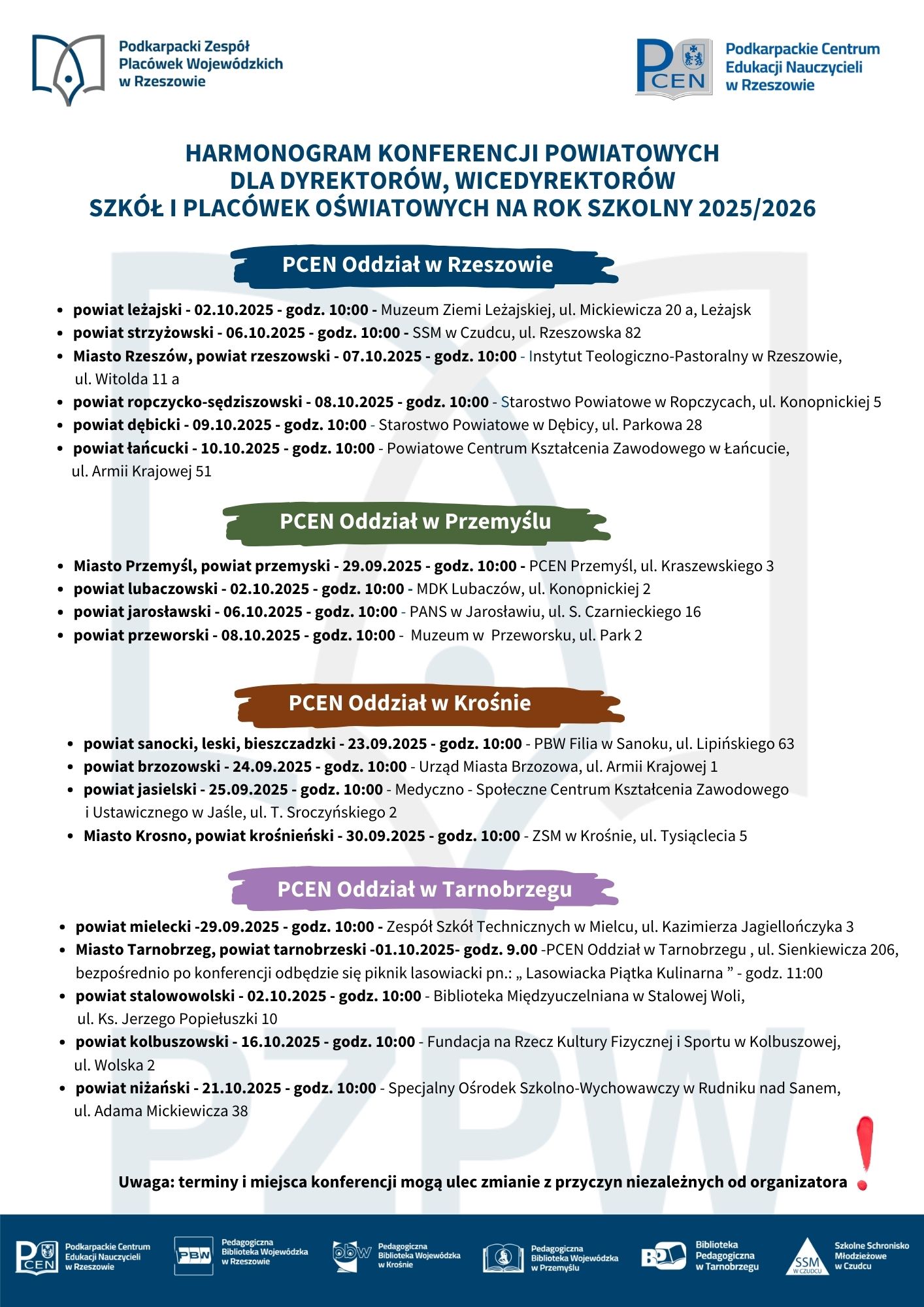 1. konferencje