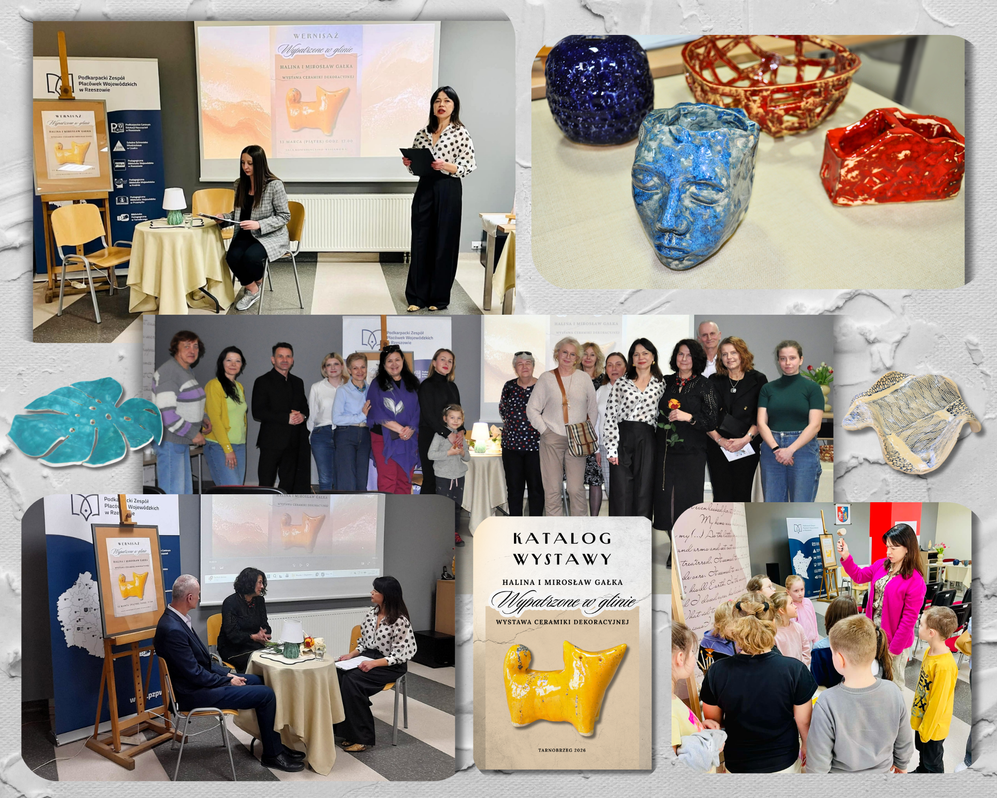 16 2 Wernisaż wystawy Państwa Gałków pt. Wypatrzone w glinie