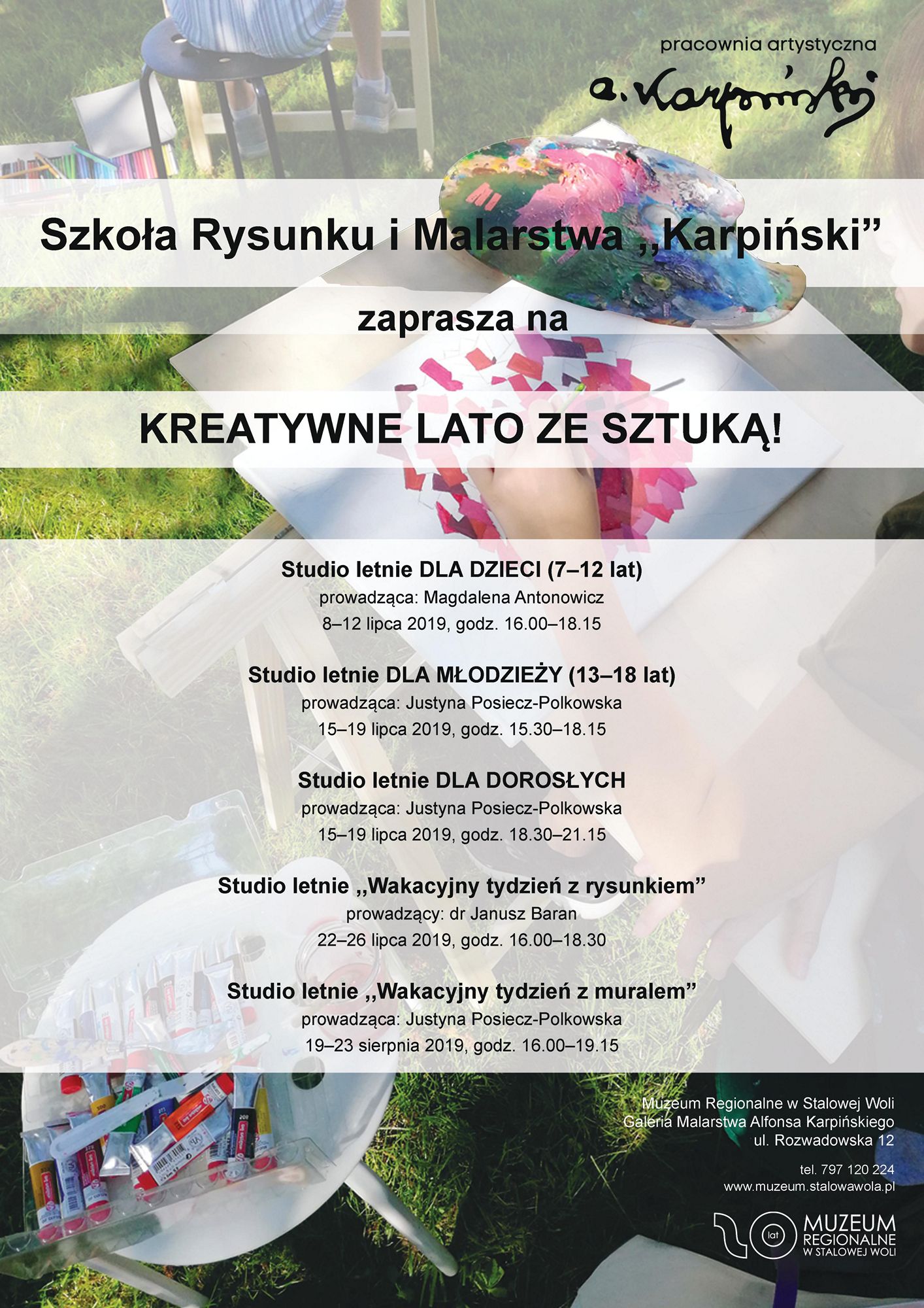 lato ze sztuką plakat m