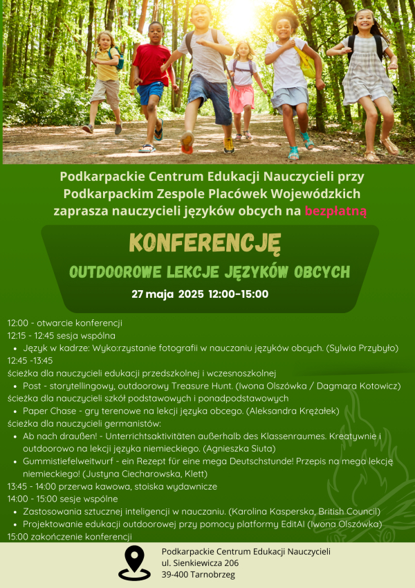Konferencja „Outdoorowe lekcje języków obcych"
