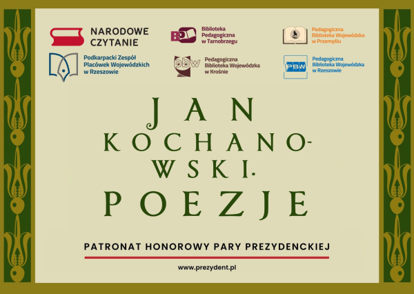 Kochanowski na nowo – Narodowe Czytanie 2025 w bibliotekach pedagogicznych Podkarpacia