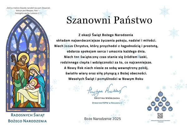 Z okazji Świąt Bożego Narodzenia